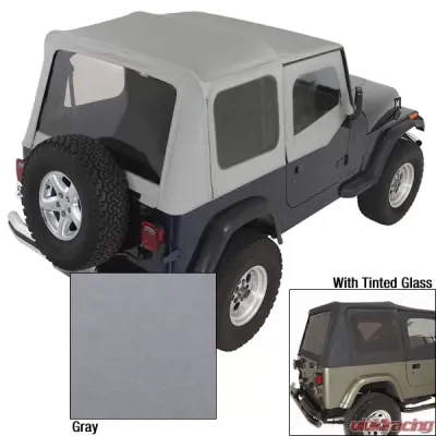 Rugged Ridge XHD Soft Top, Charcoal, Tinted Windows; 88-95 Jeep Wrangler YJ Jeep Wrangler 1988-1995 - 13722.09