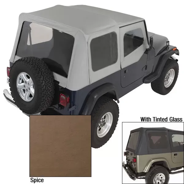 Rugged Ridge XHD Soft Top, Spice, Tinted Windows for Jeep