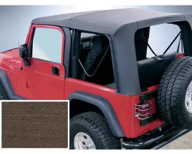 Rugged Ridge XHD Soft Top, Khaki, Clear Windows; 97-06 Jeep Wrangler TJ Jeep Wrangler 2003-2006