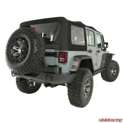 Rugged Ridge Soft Top, Black Diamond, Sailcloth; 10-18 Jeep Wrangler JKU Jeep Wrangler 2010-2018 - 13742.01