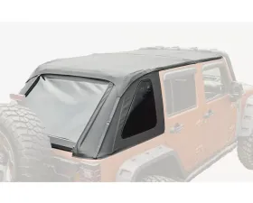 Rugged Ridge Bowless Soft Top, Black Diamond; 07-18 Jeep Wrangler JKU, 4 Door Jeep Wrangler 2007-2018