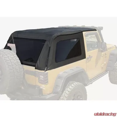 Rugged Ridge Bowless Soft Top, Black Diamond; 07-18 Jeep Wrangler JK, 2 Door Jeep Wrangler 2007-2018 - 13750.39