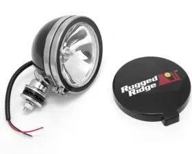 Rugged Ridge Light Kit, Halogen, 6 Inch, Black, Steel Housing