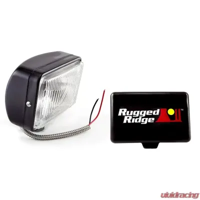 Rugged Ridge Light Kit, Halogen, 5 Inch x 7 Inch, Black, Steel Housing - 15207.05