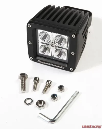 Rugged Ridge Light Kit, 3 Inch, LED, Cube, 16 Watt, 840 Lumens - 15209.03