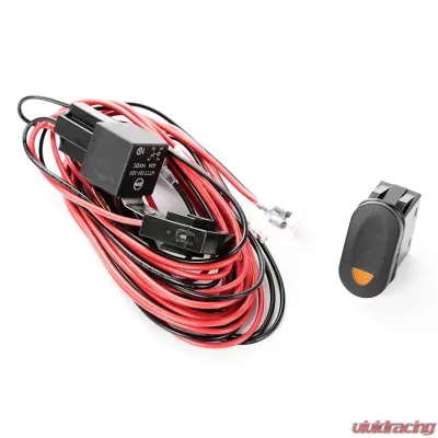 Rugged Ridge Light Installation Wiring Harness Kit, 1 Light, Amber Switch - 15210.74