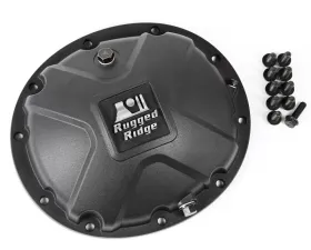 Rugged Ridge Boulder Aluminum Differential Cover, Black, for Dana 35