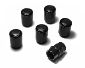Rugged Ridge Five Piece Wheel Lock Set 1/2 -20 Thread Black Jeep CJ-7 1976-1986