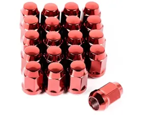 Rugged Ridge Wheel Lug Nut, Set of 20, 1/2-20, Red