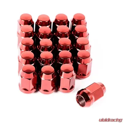Rugged Ridge Wheel Lug Nut, Set of 20, 1/2-20, Red - 16715.24