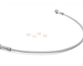 Rugged Ridge Brake Hose Kit, Front, Stainless Steel; Jeep Wrangler YJ 1987-1995