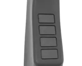 Rugged Ridge Switch Pod Kit, A-Pillar, 4 Switches, Black, RHD; 07-10 Wrangler JK Jeep Wrangler 2007-2010