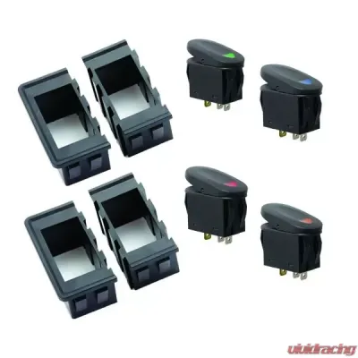 Rugged Ridge Switch Housing Kit, 8 Piece, Rocker Style Switches - 17235.89