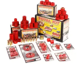 Rugged Ridge This red polyurethane bushing kit from Prothane fits 97-06 Jeep Wrangler TJ. Jeep Wrangler 1997-2006