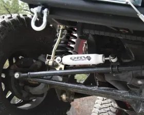 Rugged Ridge Steering Stabilizer; 84-06 Jeep Wrangler/Cherokee XJ/TJ Jeep