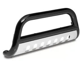 Rugged Ridge Bull Bar, 3 Inch, Black and Stainless; 07-09 Jeep Wrangler JK Jeep Wrangler 2007-2012