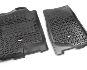 Rugged Ridge All Terrain Floor Liner, Front Pair, Black; 07-14 GM Truck/SUV