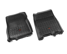 Rugged Ridge All Terrain Floor Liner, Front Pair, Black; 97-03 F-150 Ext/RegCab Ford F-150 1997-2003