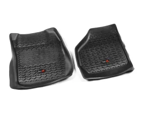 Rugged Ridge All Terrain Floor Liner, Front Pair, Black; 99-07 F250/350 Ford 1999-2007