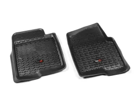 Rugged Ridge All Terrain Floor Liner, Front Pair, Black; 11-14 Ford F-150 Ford Raptor 2011-2014