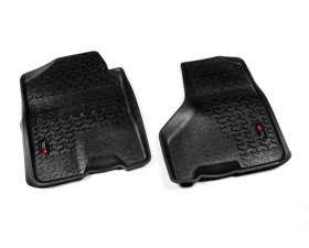 Rugged Ridge All Terrain Floor Liner, Front Pair, Black; 09-11 Ram 1500-3500