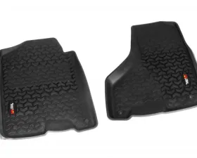 Rugged Ridge All Terrain Floor Liner, Front Pair, Black; 10-18 Ram 1500-3500 Ram 2012-2017