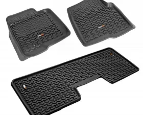 Rugged Ridge All Terrain Floor Liner Kit, Black; 09-14 Ford F-150 SuperCrew Ford