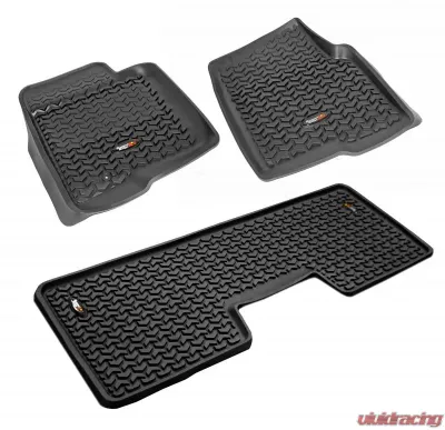 Rugged Ridge All Terrain Floor Liner Kit, Black; 09-14 Ford F-150 SuperCrew Ford - 82989.21
