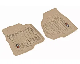 Rugged Ridge All Terrain Floor Liner, Front Pair, Tan; 11-12 Ford F250/350 Ford F-350 2011-2012