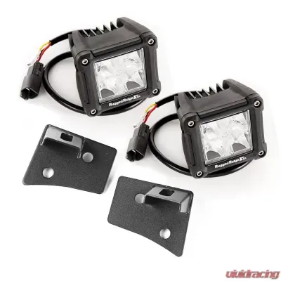 Rugged Ridge Light Kit, Windshield Mounted, Dual Beam, Square; 07-18 Wrangler JK Jeep Wrangler 2007-2018 - 11027.20