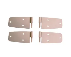 Rugged Ridge Door Hinge Kit, Satin Stainless Steel; 76-93 Jeep CJ/Wrangler YJ Jeep