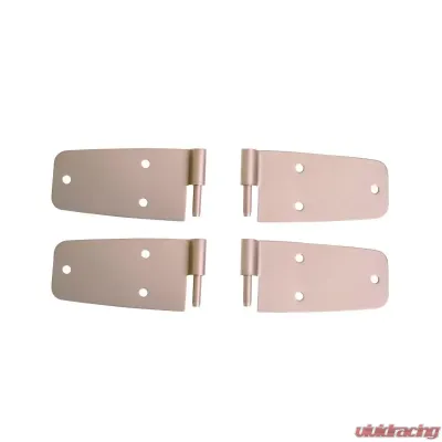 Rugged Ridge Door Hinge Kit, Satin Stainless Steel; 76-93 Jeep CJ/Wrangler YJ Jeep - 11185.20