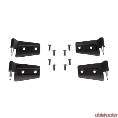 Rugged Ridge Door Hinge Kit, 4 Piece; 07-18 Jeep Wrangler JK, 2 Door Jeep Wrangler 2007-2018 - 11202.31