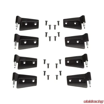 Rugged Ridge Door Hinge Kit, 8 Piece; 07-18 Jeep Wrangler Unlimited JKU, 4 Door Jeep Wrangler 2007-2018 - 11202.32