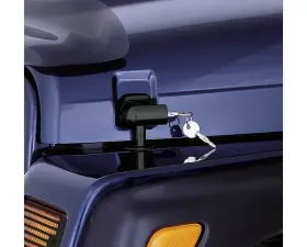 Rugged Ridge Hood Catch Kit, Locking; Jeep Wrangler TJ 1997-2006
