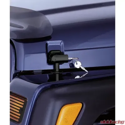 Rugged Ridge Hood Catch Kit, Locking; Jeep Wrangler TJ 1997-2006 - 11210.10
