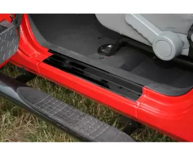 Rugged Ridge Entry Guard Kit, Door Sill, Black; Jeep Wrangler JK 2007-2018