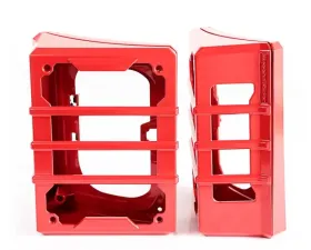Rugged Ridge Elite Guard Kit, Tail Light, Red; Jeep Wrangler JK 2007-2018