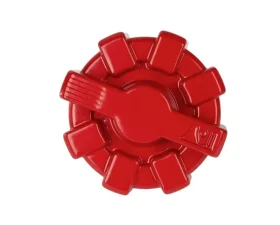 Rugged Ridge Elite Fuel Cap, Aluminum, Red; 01-20 Jeep Wrangler, Gladiator TJ/LJ/JK/JKU/JL/JT Jeep