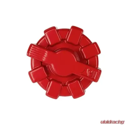 Rugged Ridge Elite Fuel Cap, Aluminum, Red; 01-20 Jeep Wrangler, Gladiator TJ/LJ/JK/JKU/JL/JT Jeep - 11229.12