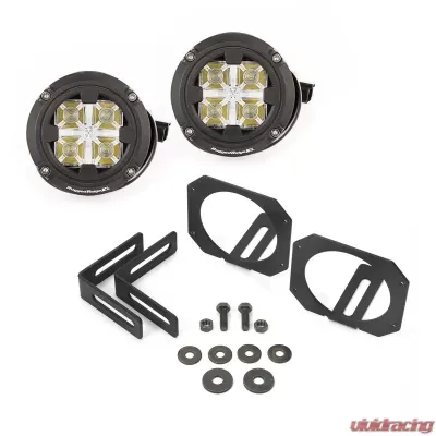 Rugged Ridge Light Kit, Windshield Mounted, Dual Beam, Round; 07-18 Wrangler JK Jeep Wrangler 2007-2018 - 11232.17