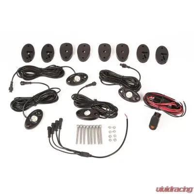 Rugged Ridge Light Kit, Rock Crawler, 4-Piece, White, Harness; 07-18 Wrangler JK - 11232.40