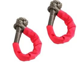 Rugged Ridge Soft Rope Shackle, 7/16 inch, 7500 LBS WLL, Pair
