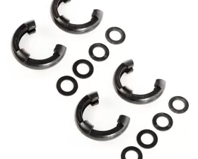 Rugged Ridge D-Ring Isolator Kit, Black, 2 Pair, 3/4 inch