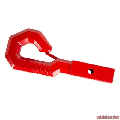 Rugged Ridge Elite Giga Hook, Red, 2 inch Receiver - 11237.21