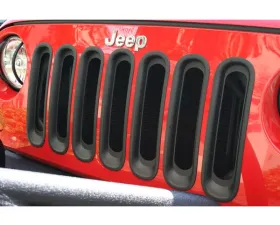 Rugged Ridge Grille Insert Kit, Black; Jeep Wrangler JK 2007-2018