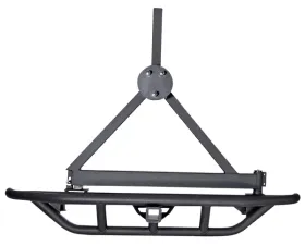 Rugged Ridge RRC Bumper Spare Tire Carrier, Rear, Black; 87-06 Jeep Wrangler YJ/TJ Jeep Wrangler