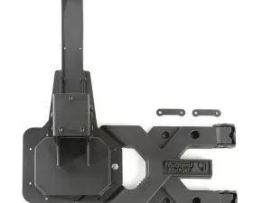 This heavy-duty tire carrier kit from Rugged Ridge fits 07-18 Jeep Wrangler JK. Jeep Wrangler 2007-2018