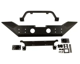 Rugged Ridge Spartan Bumper, Front, High Clearance Ends, Overrider; 07-18 JK Jeep Wrangler 2007-2018