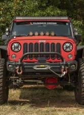 Rugged Ridge Arcus Front Bumper Set with Overrider Jeep Wrangler JK 07-18                                     - 11549.13 - Image 3